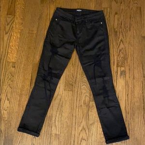 Bebe distressed black denim size 29